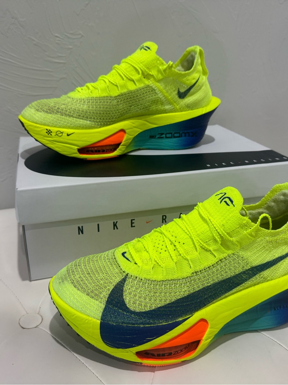 Nike Air Zoom Alphafly NEXT% 3 FD8311-700 Volt Orange Men's Low Top Sneakers